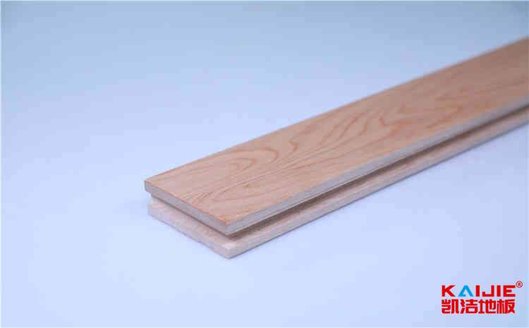 成都企口實木運動地板結構