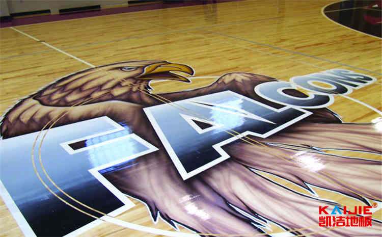 濟南柞木籃球場地板圖片