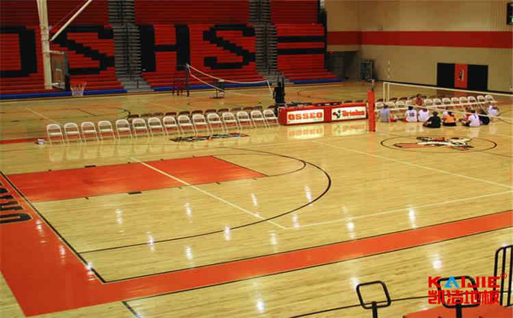 柞木體育木地板安裝