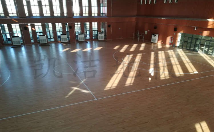 河南焦作中學體育館木地板項目案例