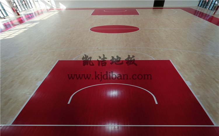 江西九江都昌第五小學(xué)體育館實木運動地板案例——凱潔實木運動地板廠家