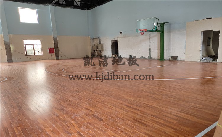 勞研科技有限公司籃球館實木運動地板案例—凱潔實木運動地板廠家