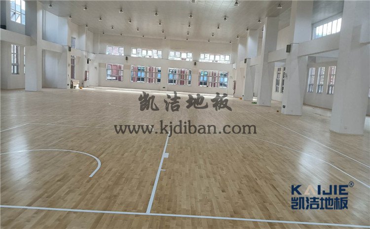 河南鶴壁輔仁中小學體育館木地板案例