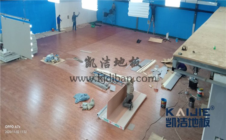 北京市海淀區鐵盟物流籃球館和羽毛球館木地板案例